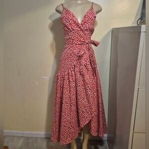 Hutch Polka Dots Wrap Dress XS